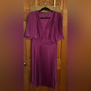 Beautiful purple accordion style dress